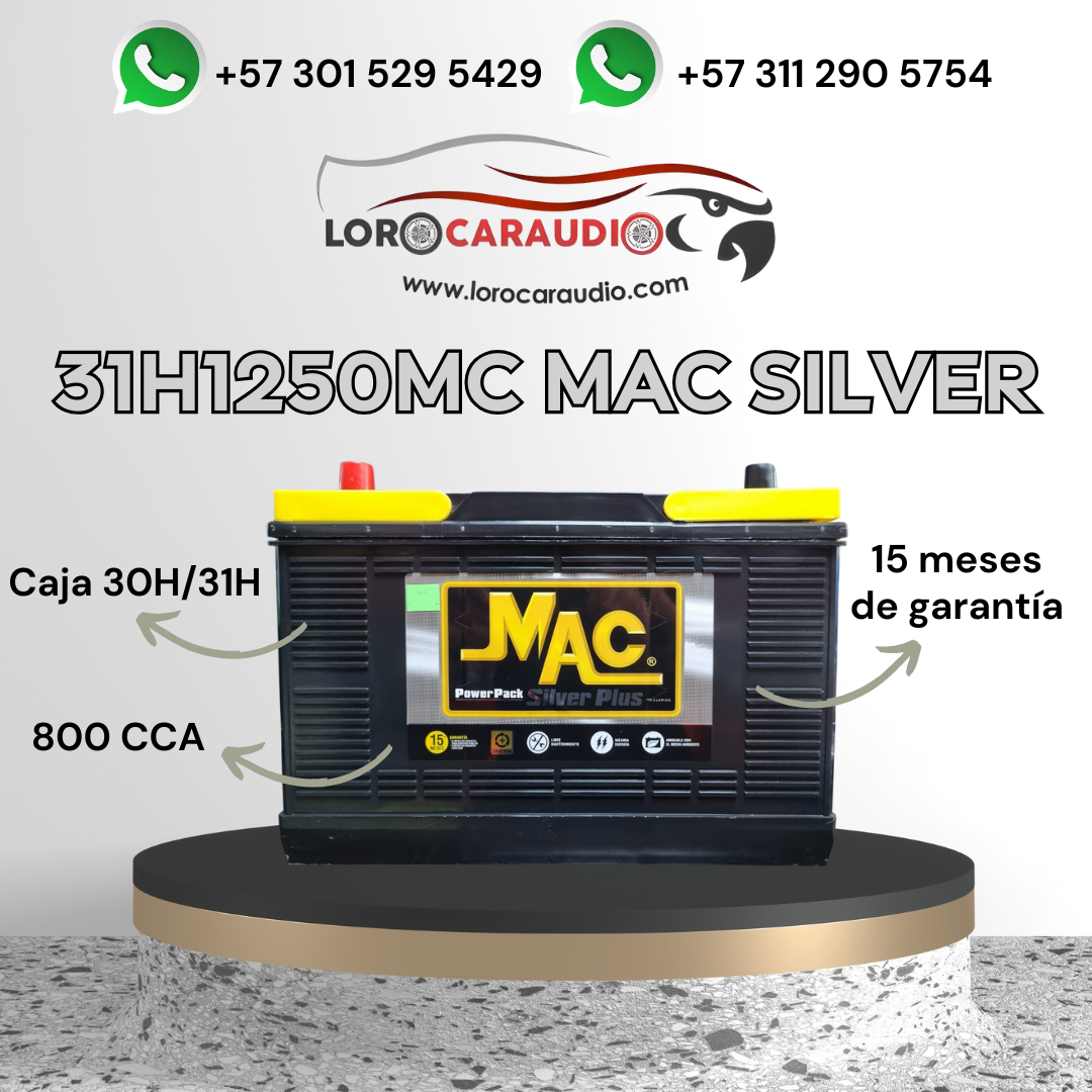 Batería MAC Silver 31H1250MC