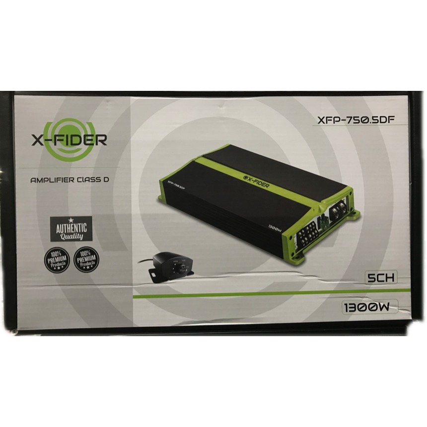 Planta X-fider Xfp-750.5df 5 Ch 1300watts LoroCarAudio
