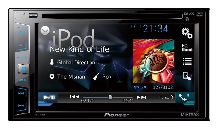 Radio Monitor Pioneer AVH-X2750BT 2-Din de 6.2" Bluetooth Integrado