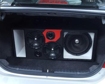 Columna montaje sonido Chevrolet Aveo