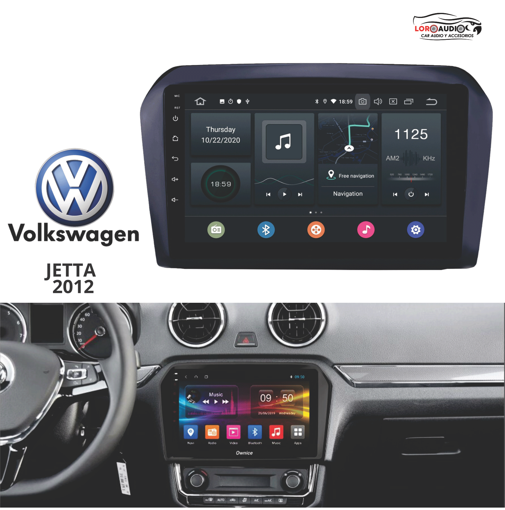 Radio Volkswagen Jetta 2012 Bogota Colombia